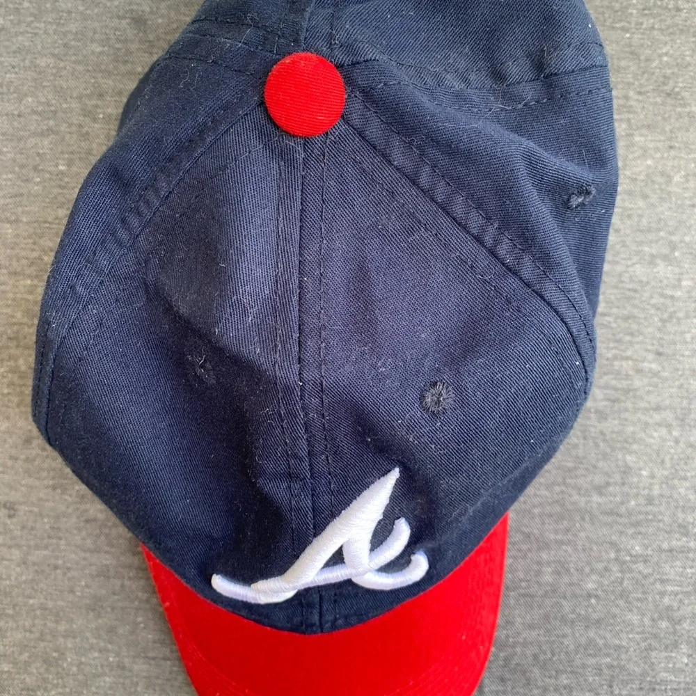 Atlanta Braves Youth Hat Adjustable Blue Embroidered Baseball OC Sports MLB